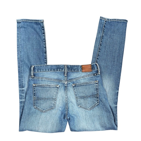 Lucky Brand Jeans Men’s 29x31 121 Heritage Slim Fit Medium Wash Distressed - Picture 2 of 11